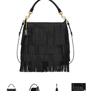 Super chic show stopper fringe ysl handbag